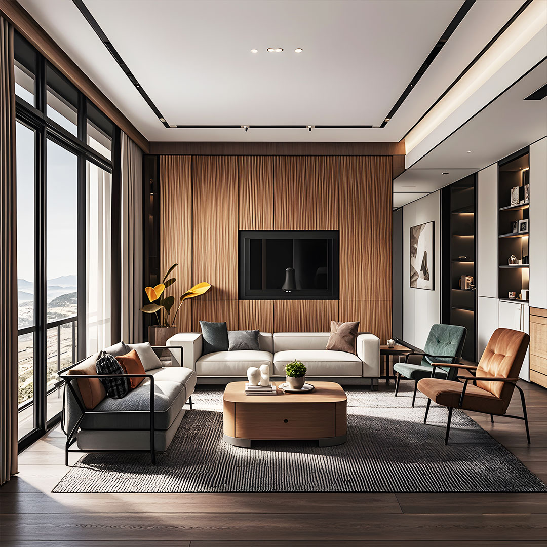 ZS06 Pannello con texture ondulata - 3D