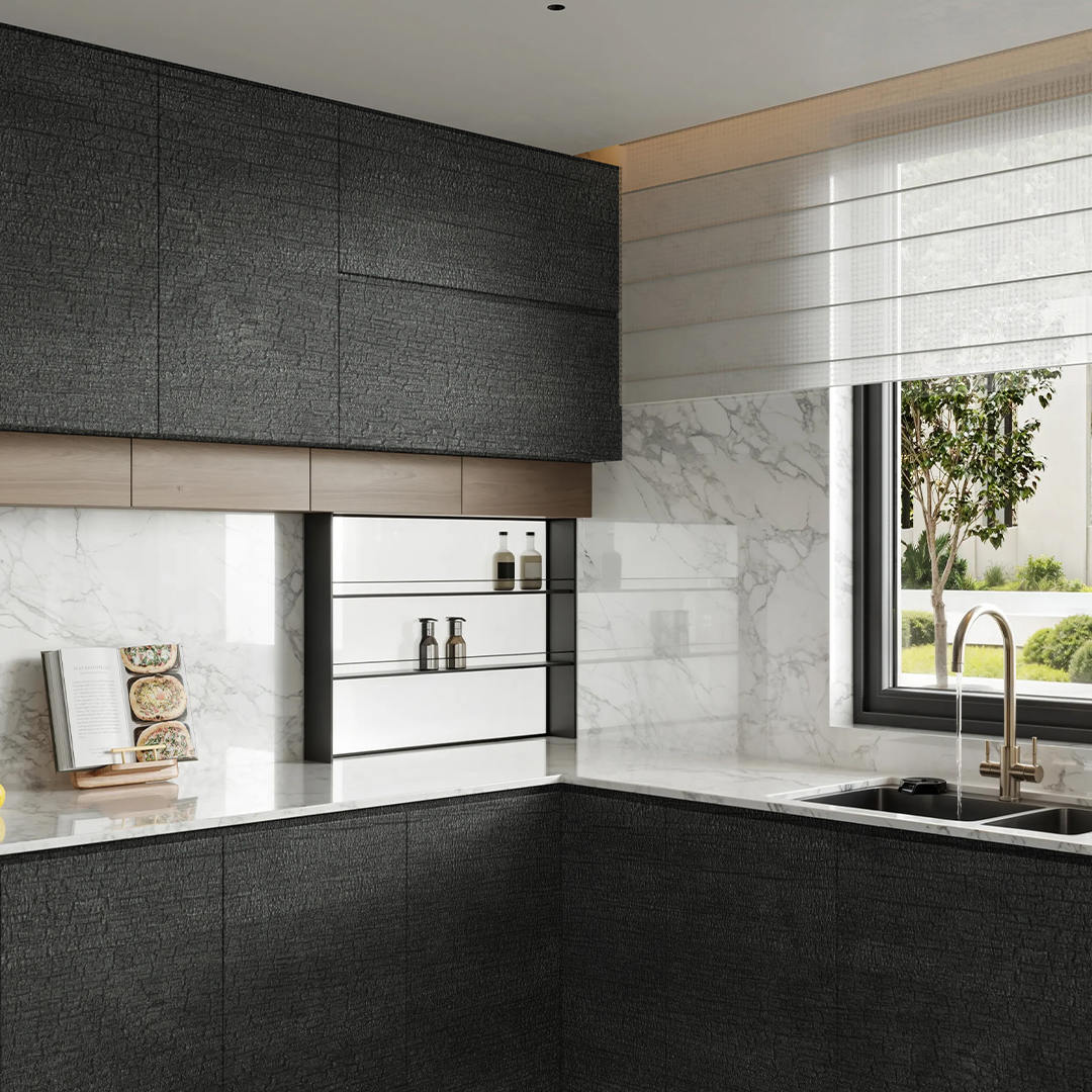 ZS02 Pannello con texture carbonizzata - 3D